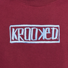 Krooked Box Crew Sweatshirt - Maroon/Blue
