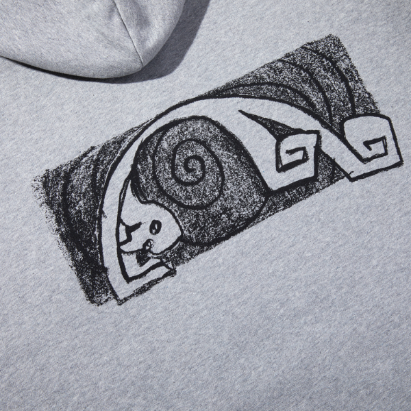 Polar Skate Co. Dave Hoodie Yoga Trippin Heather Grey Xtreme