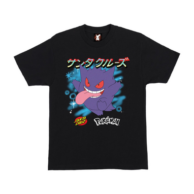 Santa Cruz X Pokémon Ghost Type 3 Men's T-Shirt- Black