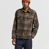 Brixton Bowery L/S Arctic Stretch FLC Burro Brown/Black Plaid