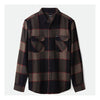 Brixton Bowery L/S Flannel Heather Grey/Charcoal