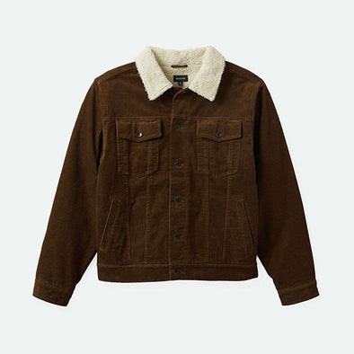 Brixton Cable Lined Trucker Jacket Pinecone Brown