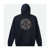 Brixton Crest Hood Black/Sand/White