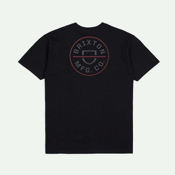 Brixton Crest II S/S STT Black/Charcoal/Mahogany