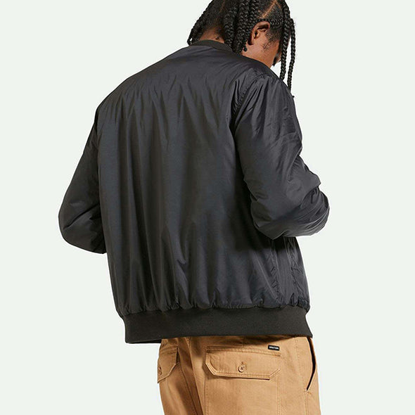 Brixton Dillinger Flight Bomber Jacket Black