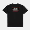 Brixton Linwood S/S STT Black/Casa Red/White