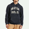 Brixton Varsity Broken In Hood Black Worn Wash