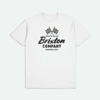 Brixton Way Burn S/S STT White