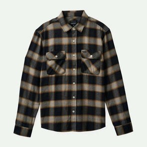 Brixton 20th Anniv Bowery Flannel Black/Cream