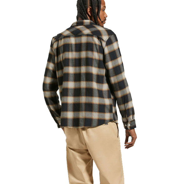 Brixton 20th Anniv Bowery Flannel Black/Cream