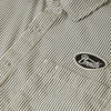 Brixton Builders Auto S/S Shirt Black/Off-White Stripe