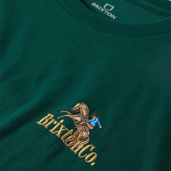 Brixton Inwood S/S STT Deep Emerald