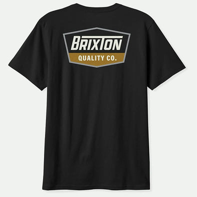 Brixton Regal S/S STT Black/Off White/Metal Bronze