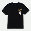 Brixton The League Baseball Tee Black/Black