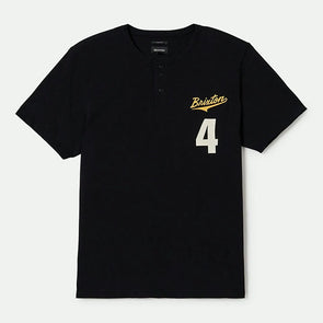 Brixton The League Baseball Tee Black/Black