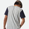Brixton The League Baseball Tee Heather Grey Ash/Washed Navy
