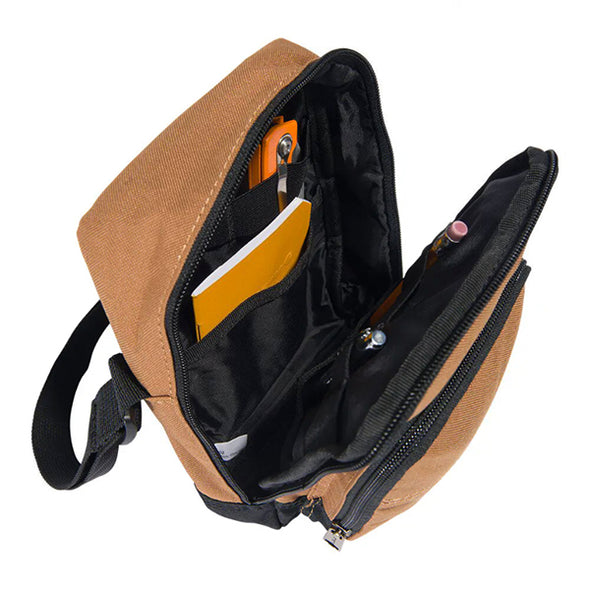 CARHARTT CROSSBODY ZIP BAG CARHARTT BROWN