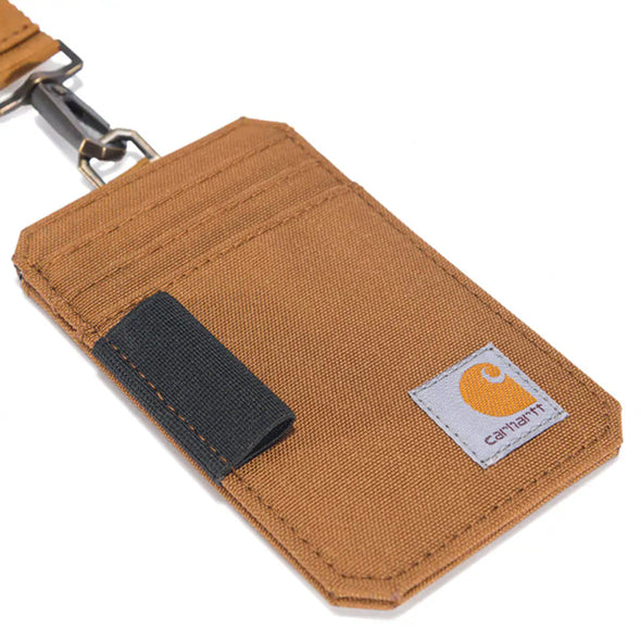 CARHARTT NYLON DUCK ID HOLDER LANYARD CARHARTT BROWN