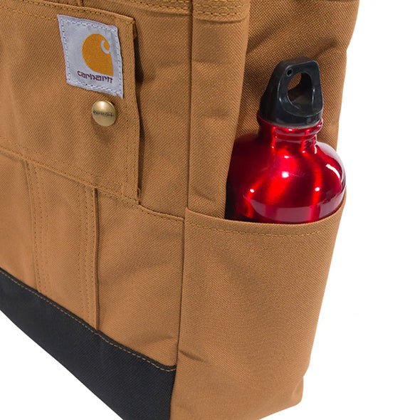 CARHARTT VERTICAL SNAP TOTE CARHARTT BROWN