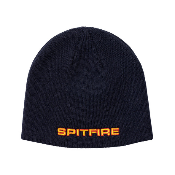 Spitfire Classic 87 Skully Beanie - Navy/Red/Gold
