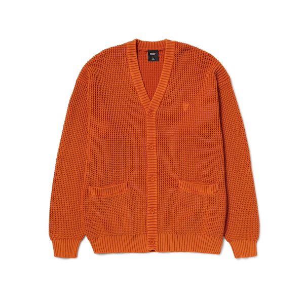 Huf Coolidge Waffle Cardigan - Rust – Xtreme Boardshop (XBUSA.COM) Huf Coolidge Waffle Cardigan - Rust – Xtreme Boardshop (XBUSA.COM)