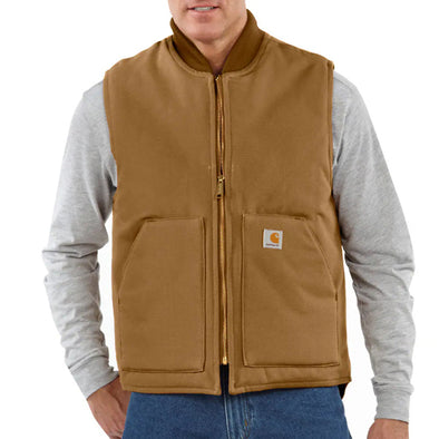 Carhartt Firm Duck Insulated Vest Carhartt Brown