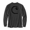 Carhartt HW Long Sleeve Pocket C Graphic Carbon Heather