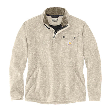 Carhartt Quarter Zip Pocket Sweater FLC Oat Milk