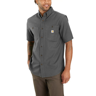 Carhartt RF Midweight Canvas SS Shirt Gravel