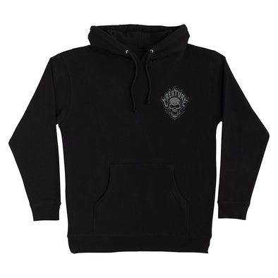 Creature Bonehead Flame Pullover Black