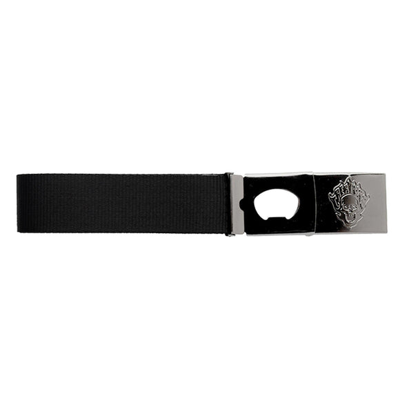 Creature Bonehead Flame Web Belt Black