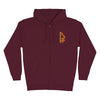 Creature Vortex Zip Hood Maroon