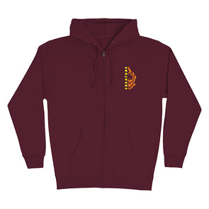 Creature Vortex Zip Hood Maroon