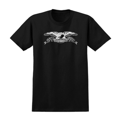Anti-Hero Basic Eagle T-Shirt Black/White Discharge