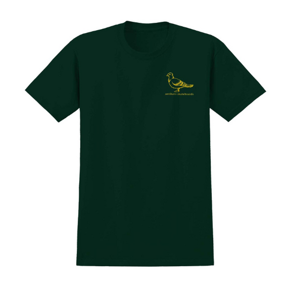 Anti-Hero Basic Pigeon T-Shirt Forest Green/Yellow