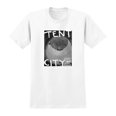 Anti Hero Tent City T-Shirt - White/Photo Print