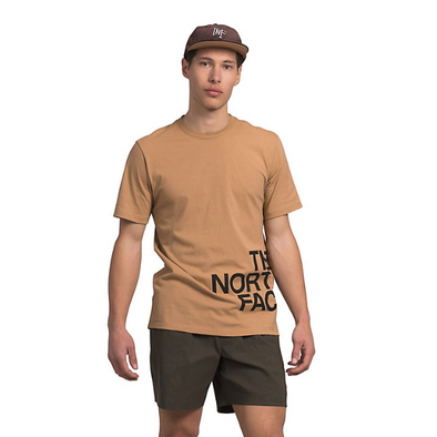 The North Face Men’s Short-Sleeve Brand Proud Tee - Almond Butter/TNF Black