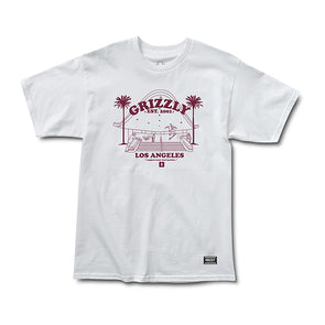 Grizzly Local pusher SS Tee White
