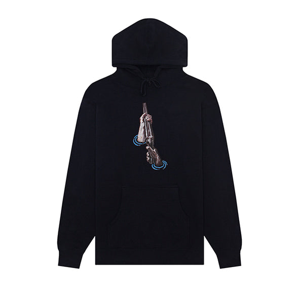 Hockey Shotgun Hoodie Black