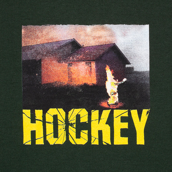 Hockey Windows Up Hoodie Forest Green