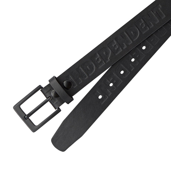 Independent Bar Logo Polyurethane Belt Black