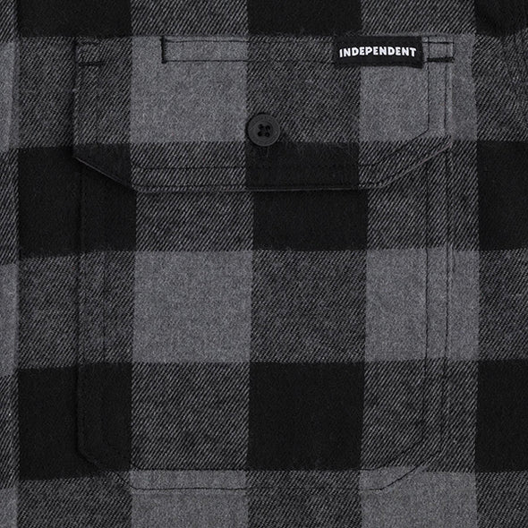 Independent Belmont Long Sleeve Flannel Grey