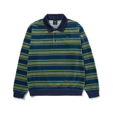 Huf Kramer L/S Velour Shirt - Pine