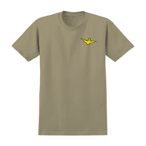 Krooked Bird Lightening Tee Sand/Yellow/Black