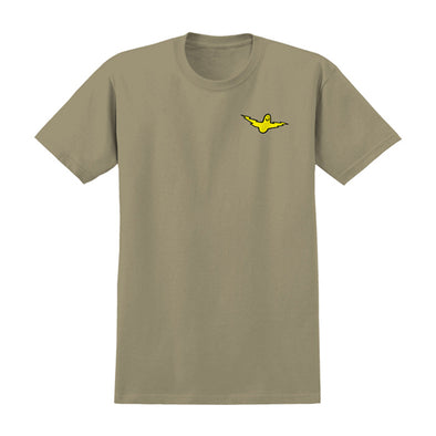 Krooked Bird Lightening Tee Sand/Yellow/Black