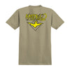 Krooked Bird Lightening Tee Sand/Yellow/Black