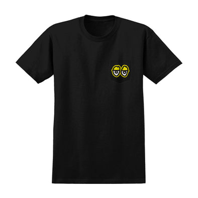 Krooked Strait eyes Pocket Tee Black/Yellow/White