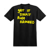 Krooked Strait eyes Pocket Tee Black/Yellow/White