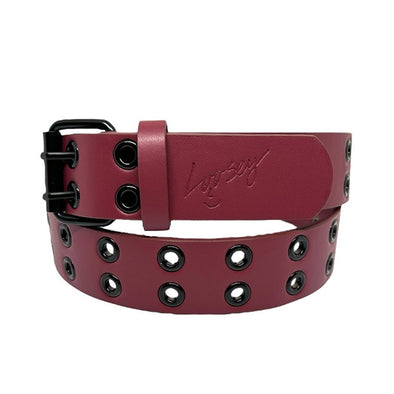 Loosey Grommet Hole Belt Maroon