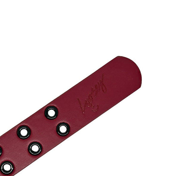 Loosey Grommet Hole Belt Maroon